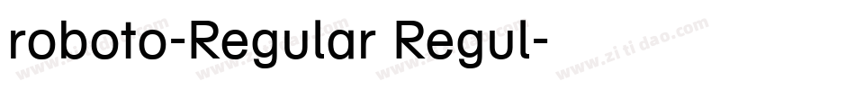 roboto-Regular Regul字体转换